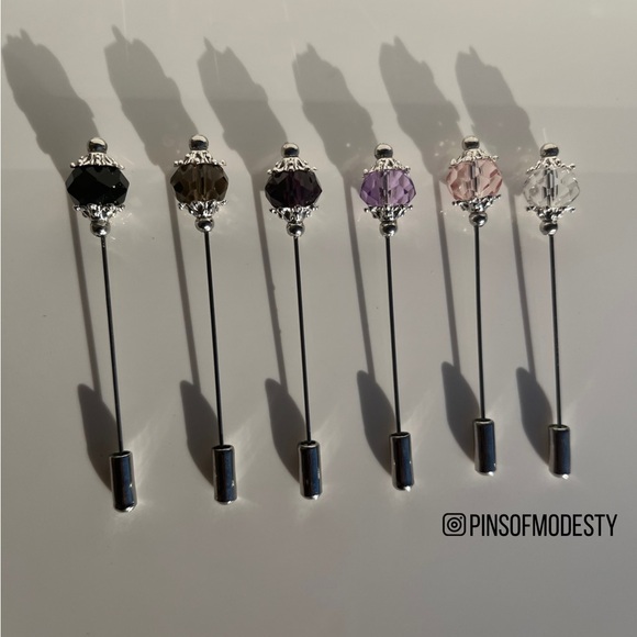 Crystal Crown Hijab Pin/ Stick Pin - Picture 1 of 2